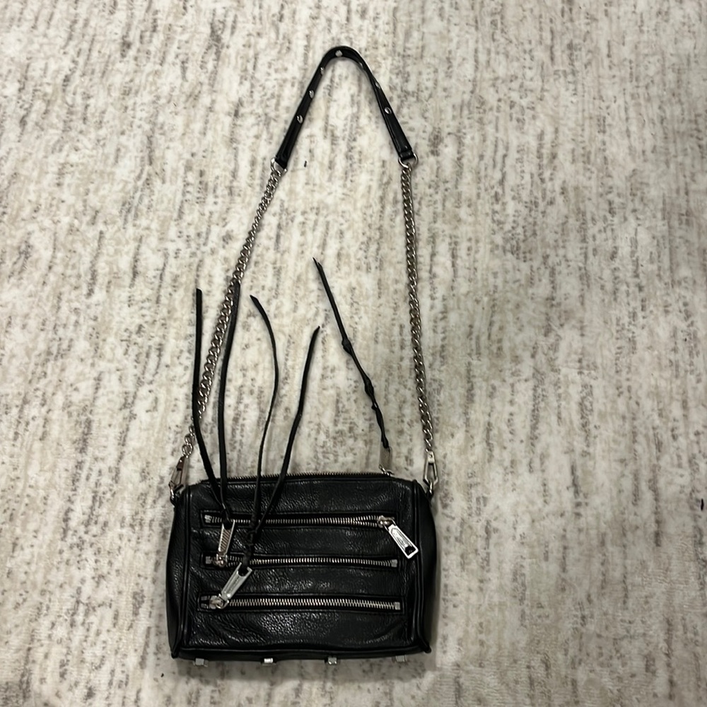 Rebecca Minkoff Black Leather Crossbody Purse